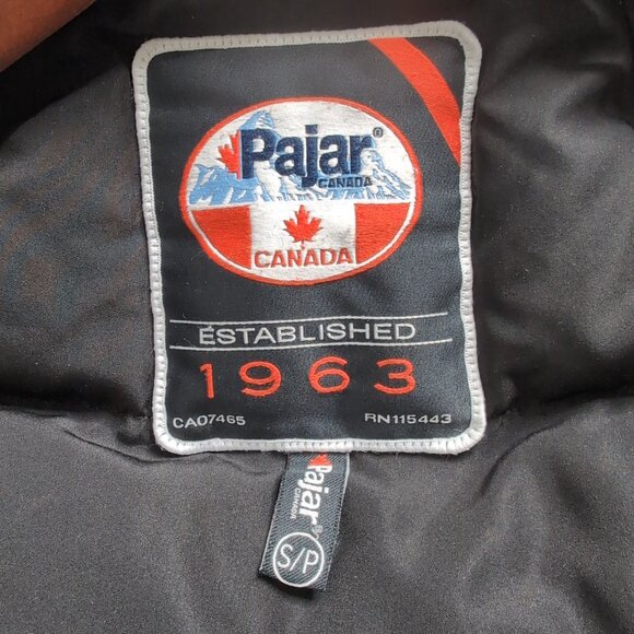 Pajar Men's White Winter Jacket 80% Down Insulated Warm Zip Pockets, Small - Picture 7 of 13